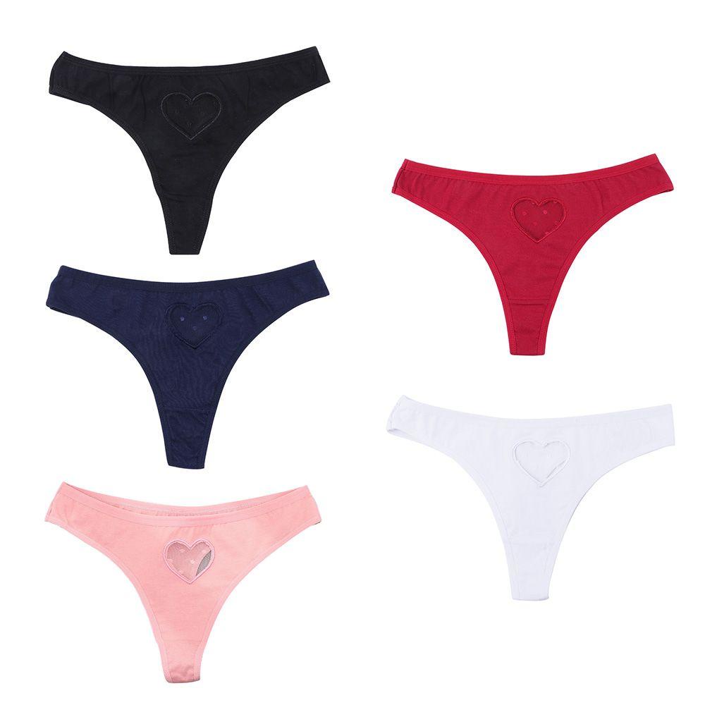 Quần Lót Ren Hoa Thoáng Khí Hoạ Tiết Trái Tim Cho Nữ