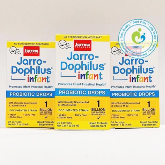 Men vi sinh đẩy đờm (15ml giọt) hỗ trợ tiêu hóa, tăng miễn dịch cho trẻ từ 0-6 tháng tuổi Jarro Dophilus Infant, Mỹ