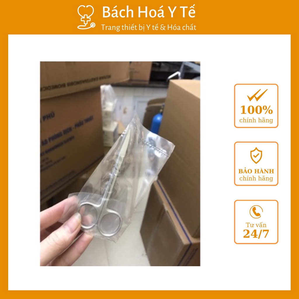 Kéo y tế thẳng nhọn 10,5 cm, dùng trong spa, y tế...