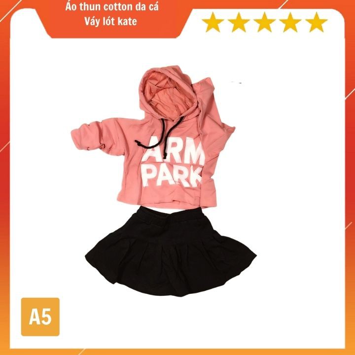 Set váy bé gái 9-19kg - thun cotton thấm hút mồ hôi - Tomchuakids