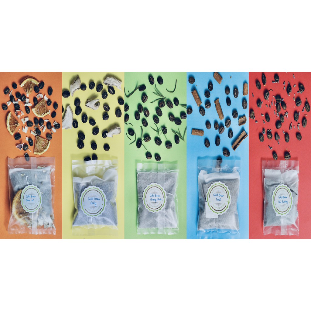 Combo 5 vị Cà phê ủ lạnh - cold brew túi lọc | BigBuy360 - bigbuy360.vn