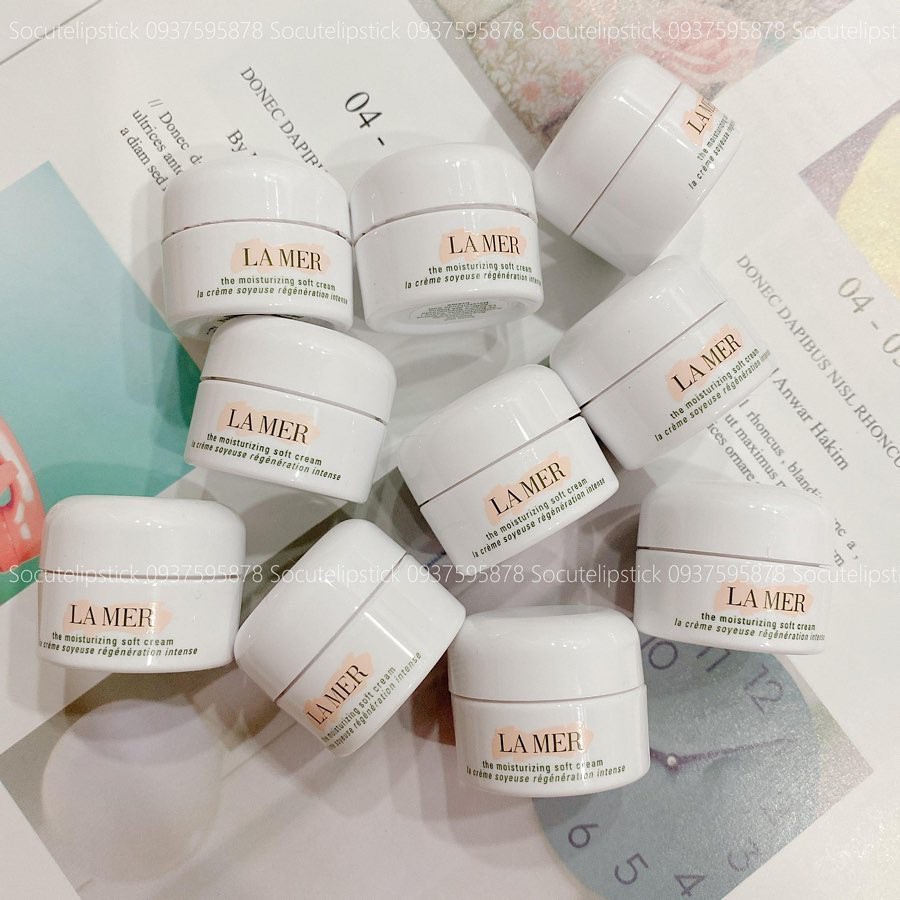 Kem dưỡng La Mer Moisturizing Soft Cream - Moisturizing Gel Cream - Creme De Lamer Mini 3.5ml và 7ml