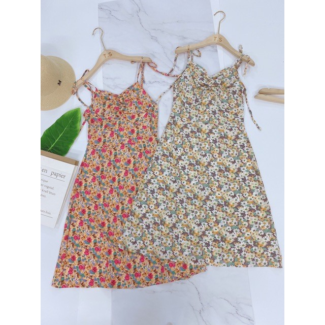 VÁY 2 DÂY HOA NHÍ DÚM NGỰC SIÊU HOT ( HÌNH THẬT) DK38 | BigBuy360 - bigbuy360.vn