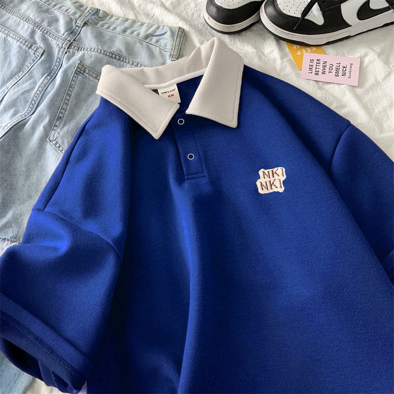 Áo polo Ngắn Tay Phong Cách Retro Dành Cho Nam