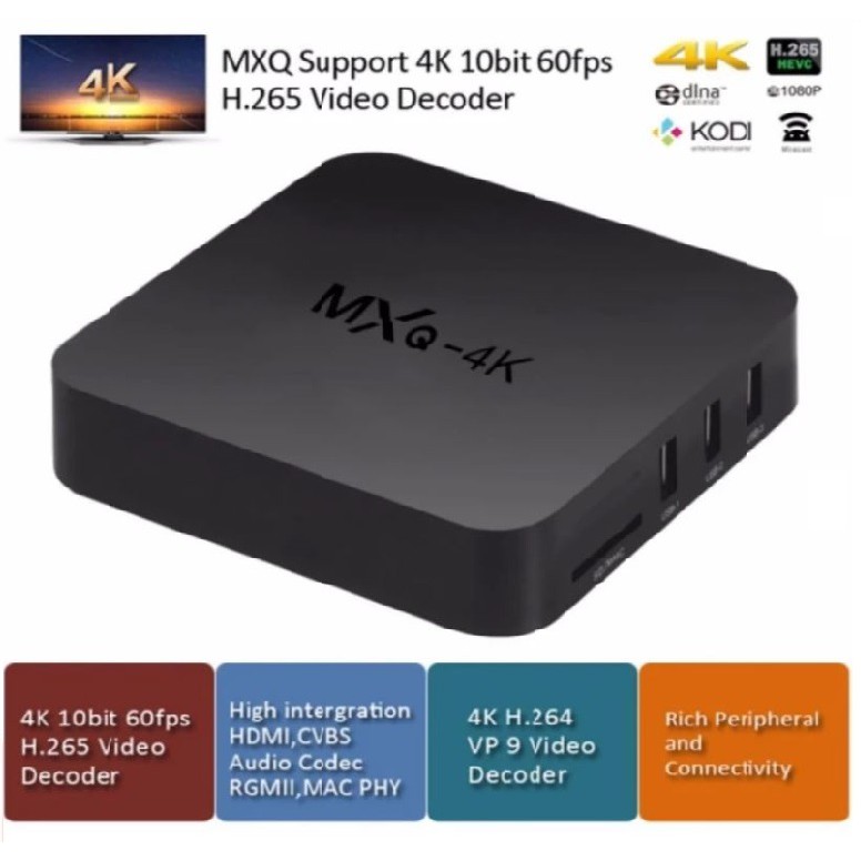 Android Box TV - MXQ 4K Cải tiến 2017