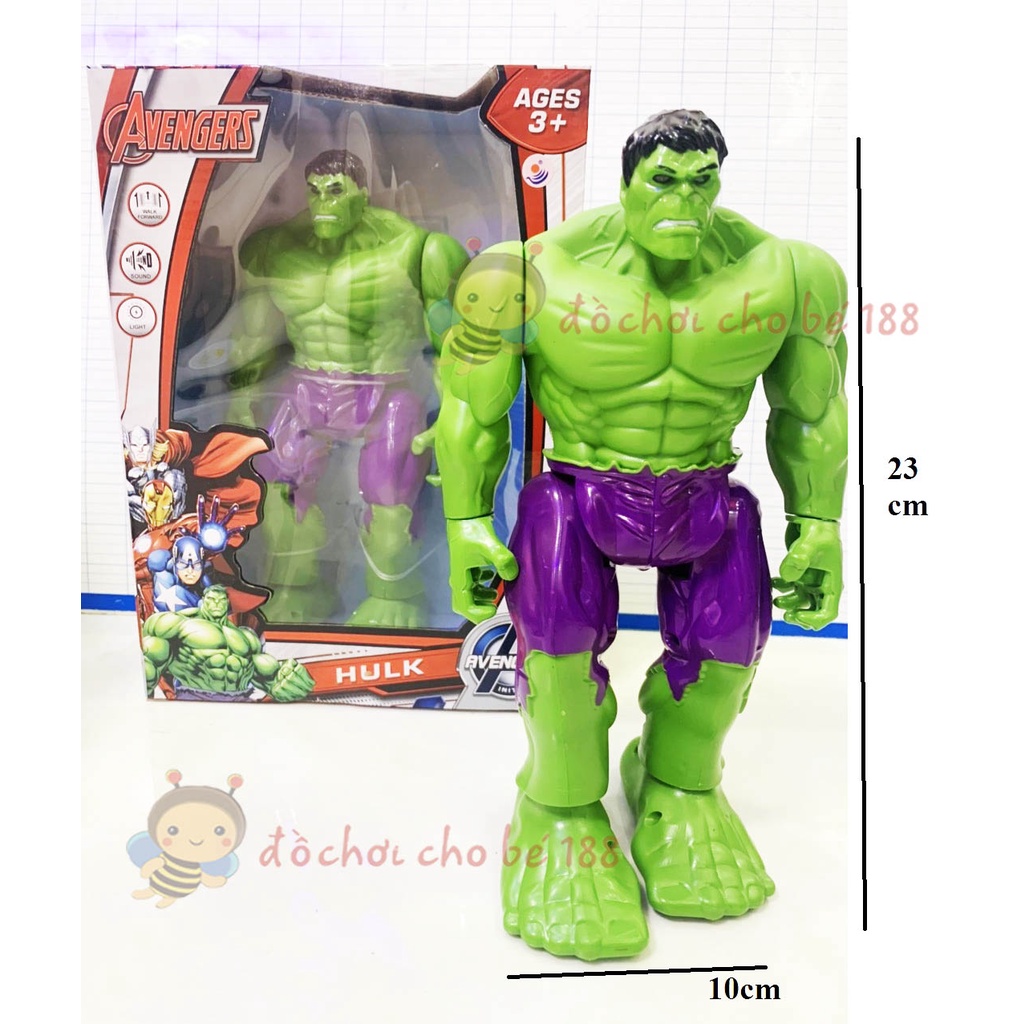Mô hình người Khổng Lồ Xanh Hulk có nhạc, chiếu hinh 3D, bước đi như thật
