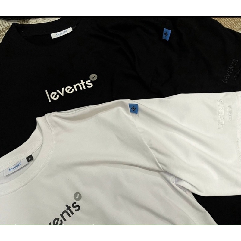 Áo Thun Loca Brand LEVENTS LOGO FULL TAG VẢI Chất Cotton Dày Dặn Unisex Nam Nữ Áo Thun Levent Logo Kim Tuyến