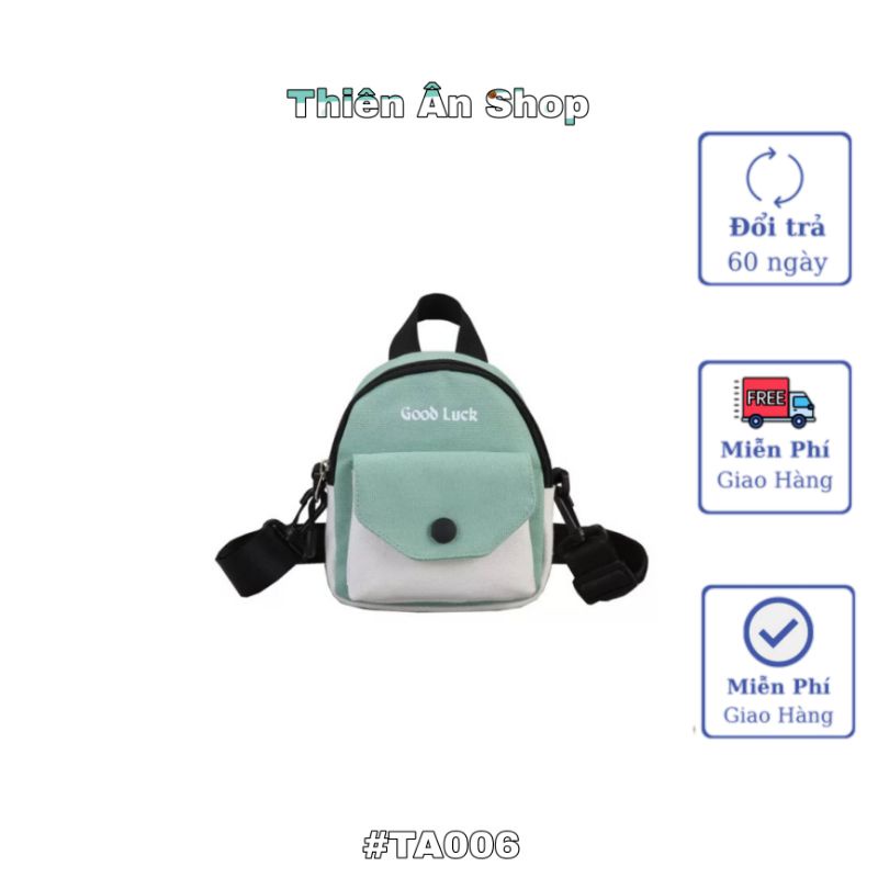 Túi đeo chéo unisex canvas phong cách Hàn Quốc trẻ trung TA038
