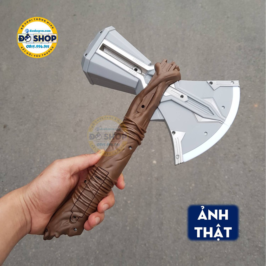 Đồ Chơi Búa Thor Rìu Thần Sấm Nhựa Phát Nhạc Phát Sáng Cho Bé TH22 (Tặng Kèm Pin) - Đô Shop