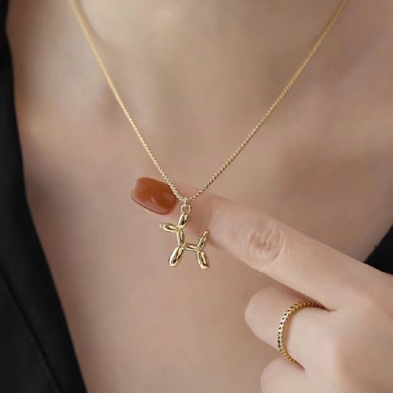 Vòng cổ Mặt Hình Cún Con Màu Kẹo Dễ Thương Sang Trọng