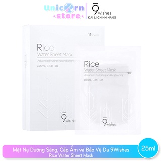 Mặt Nạ Gạo 9Wishes Rice Water Sheet Mask 25mL