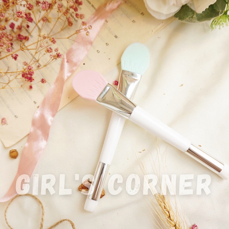 Cọ đắp mặt nạ silicon (2 đầu) - Màu ngẫu nhiên