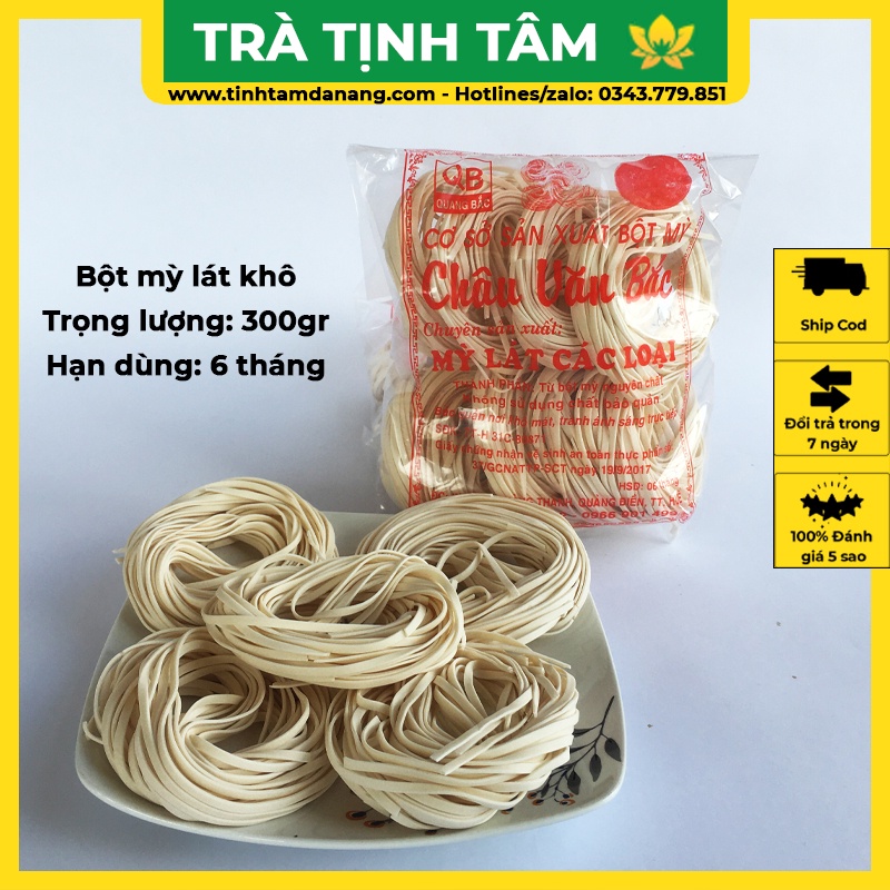 Bột mì lát khô đặc sản Huế làm quà đa dụng, thực phẩm chay chế biến sẵn ăn liền