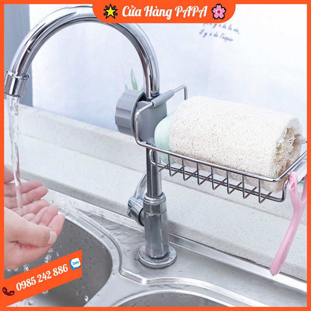 Giá INOX Treo Đồ Rửa Bát Tại Bồn Cao Cấp