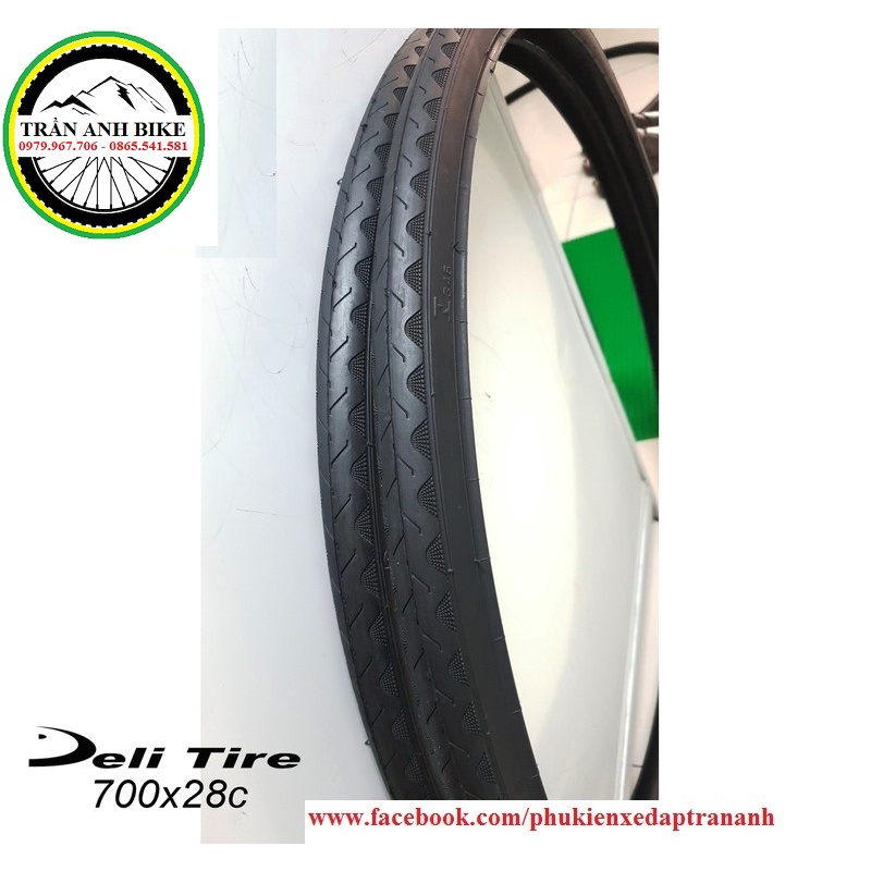 Vỏ lốp xe đạp thể thao Deli Tire S601 vành 700c * 23/25/28