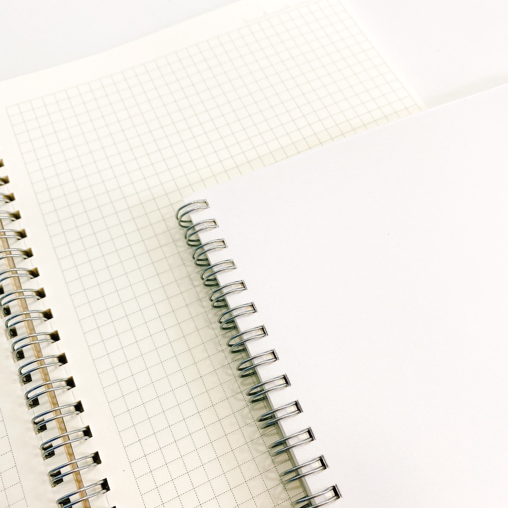 Sổ Lò Xo Kép Caro Đứt Nét Mới B5 120 trang - Klong Dash - Klong - Hidari