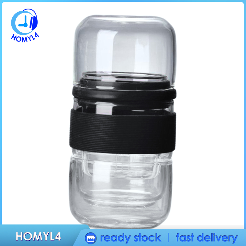 Bộ Ấm Trà Bằng Kính Di Động Tiện Dụng Cho Gia Đình / Văn Phòng