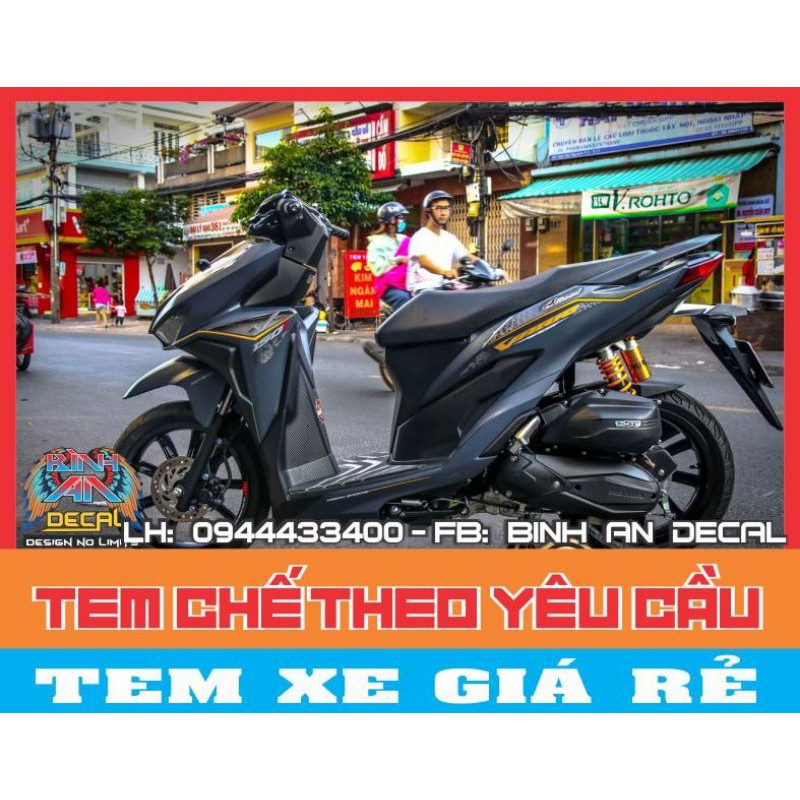 tem rời VARIO xám đen.