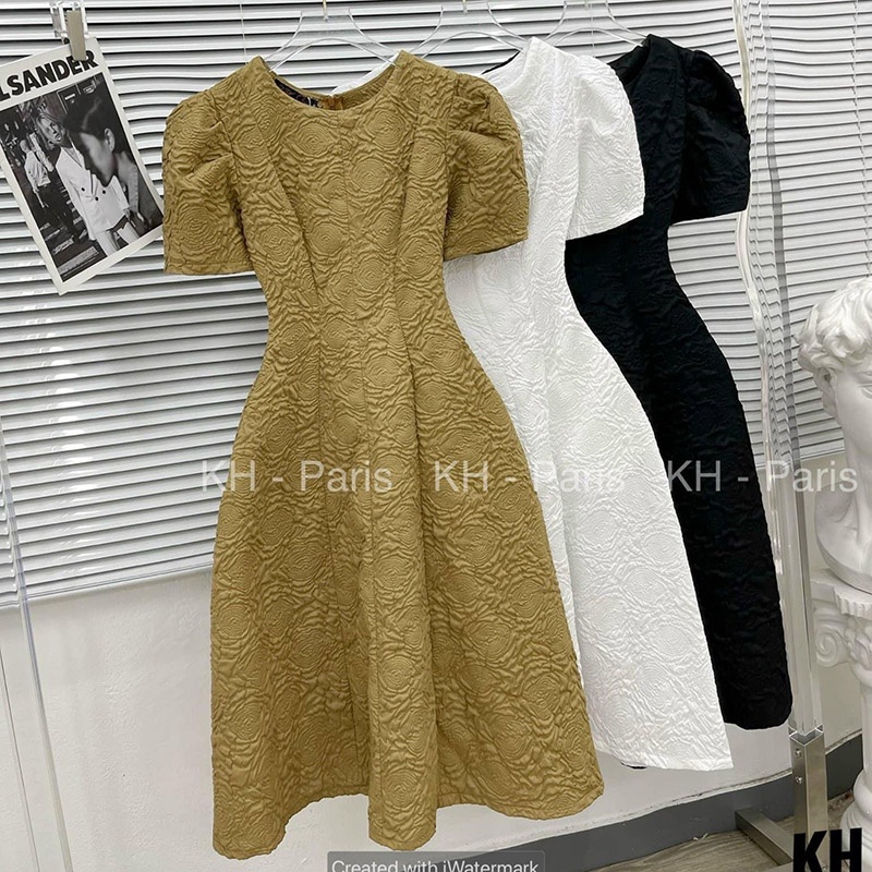 Đầm Xốp Dáng Dài Có Túi Sườn Hàng Quảng Châu H3585-Teen 888