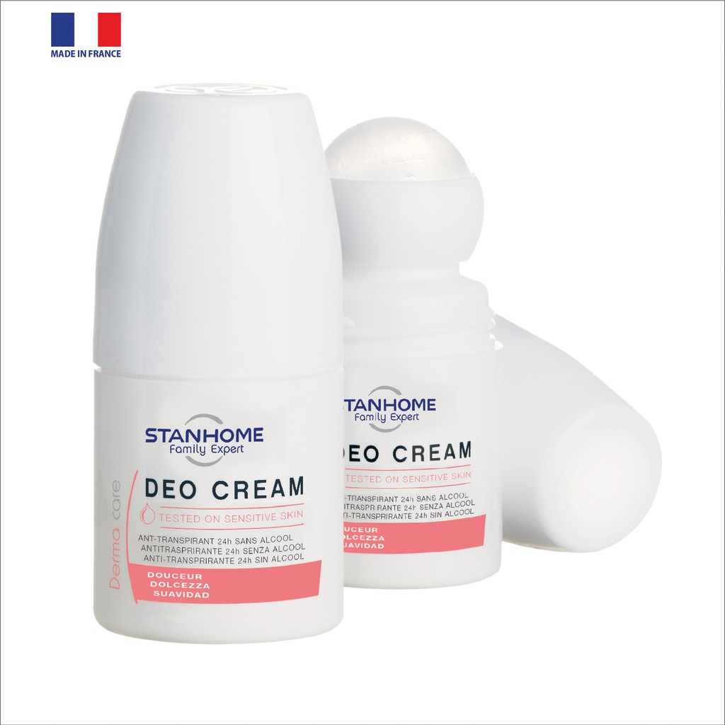 Lăn khử mùi không cồn Stanhome Family Expert deo cream 50ml