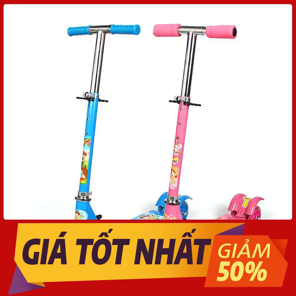 Xe trượt 3 bánh  scooter cho bé bánh nháy đèn led - xe trượt scooter cho bé bánh phát sáng - xe trượt thể thao