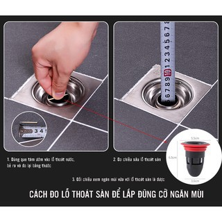 Van Chặn Mùi Hôi Cống, Ngăn Vi KhuẩnSHOPEMTRANG07 Van Chống Côn Trùng Xâm Nhập, Nắp Ngăn Mùi Hôi Nhà Vệ Sinh