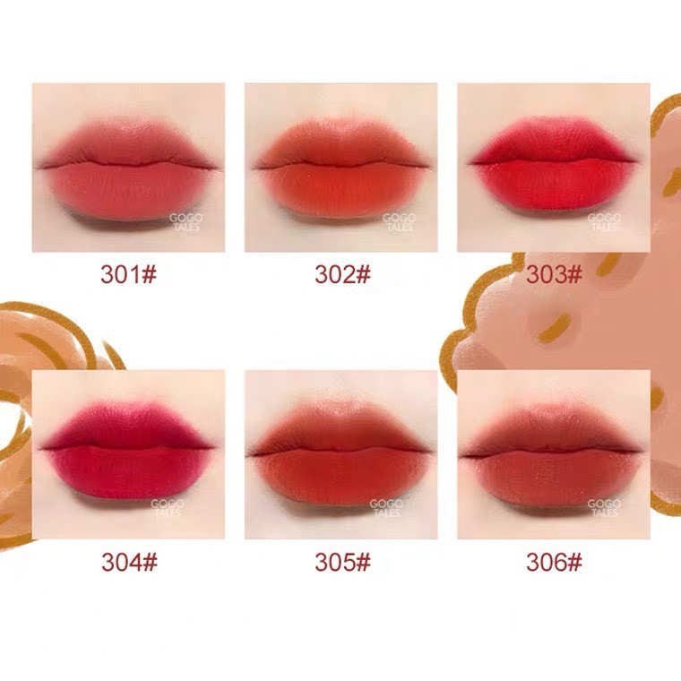 Son thỏi GOGO TALES mỏng mịn sương khói Little Triangle Soft Fog Lipstick GT206 GOGO60