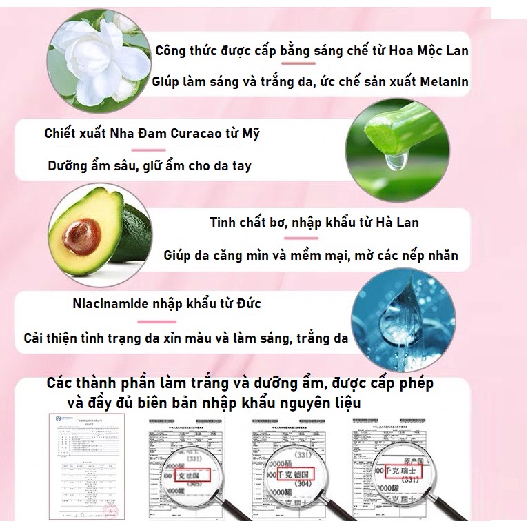 Mặt nạ dưỡng trắng da tay chứa Niacinamide mèo Socus