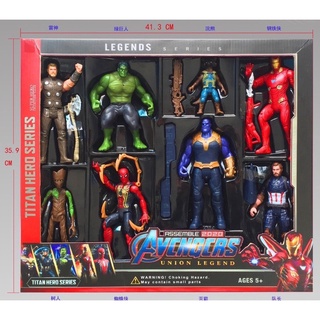 Bộ đồ chơi mô phỏng phim hoạt hình Siêu hot 10 nhân vật anh hùng mẫu mới 2022 khớp cử động được Titan Avenger kt 41*36*8