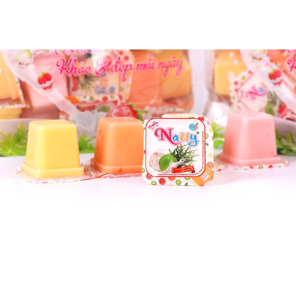 Thạch hộp sữa chua Long Hải Natty 972g