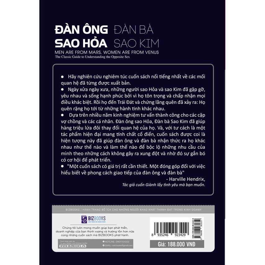 Sách - Đàn Ông Sao Hỏa Đàn Bà Sao Kim