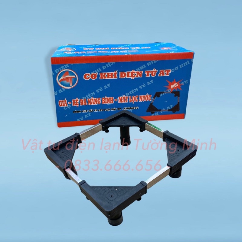 Kệ Chân Máy Lọc Nước Inox Đa Năng Cao Cấp - Điều Chỉnh Theo Kích Thước Trụ Inox, Đế Cao Su Giá kệ đa năng máy lọc nước