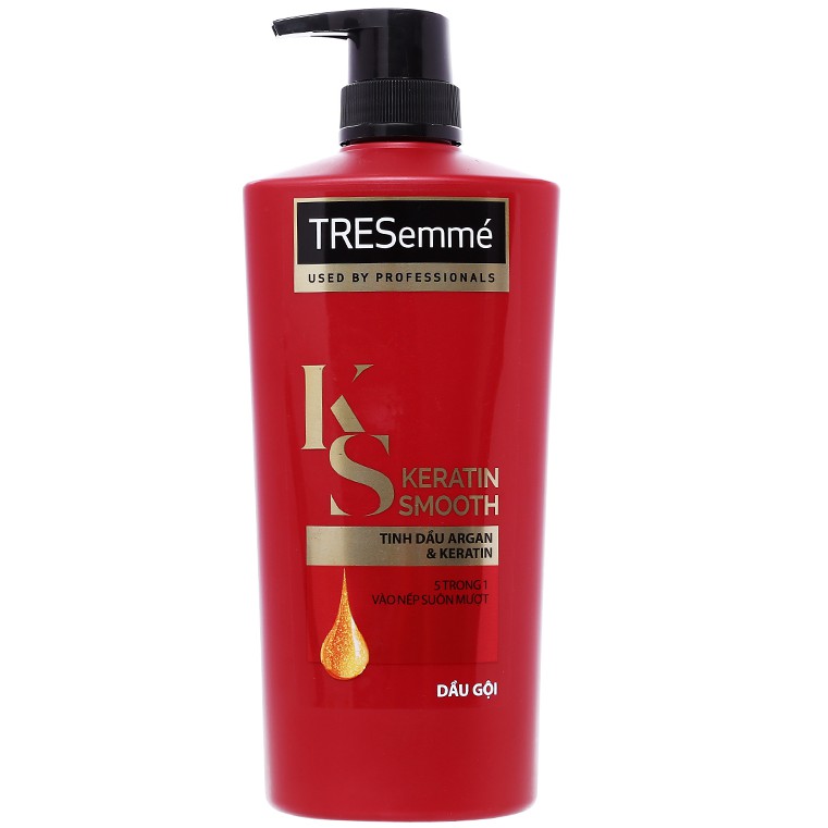 Dầu Gội Tresemmé Keratin Smooth Tinh Dầu Argan Và Keratin Vào Nếp Suôn Mượt 900g