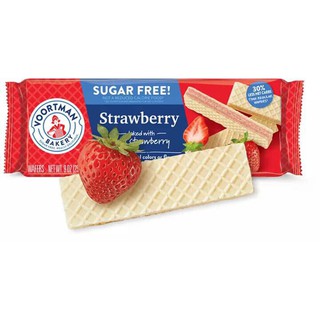 Bánh xốp không đường Voortman vị dâu