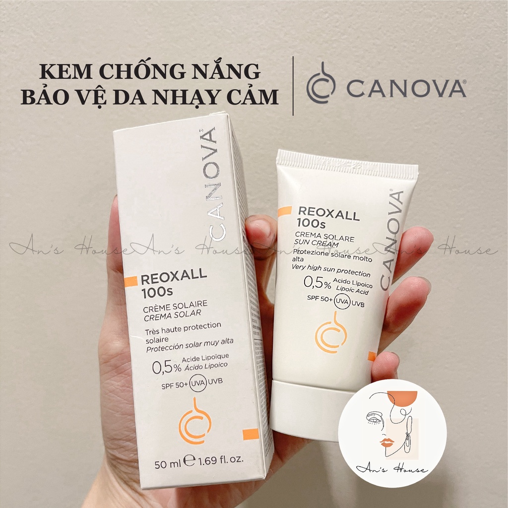 Kem Chống Nắng Bảo Vệ Da Nhạy Cảm, Kích Ứng CANOVA REOXALL 50ml