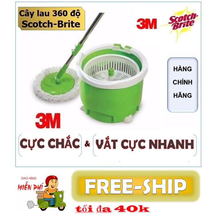 Bộ lau nhà 360 (Chính Hãng - Có giấy bảo hành Hãng)