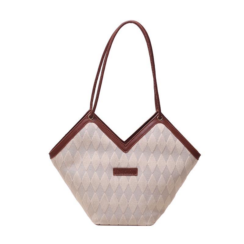 Túi Xách Màu Trơn Đính Kim Cương Giả Đơn Giản Thời Trang Phong Cách Mới