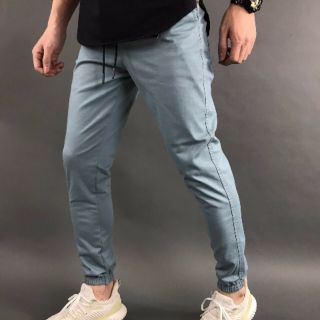 Quần jogger kaki nam màu xám xanh 002