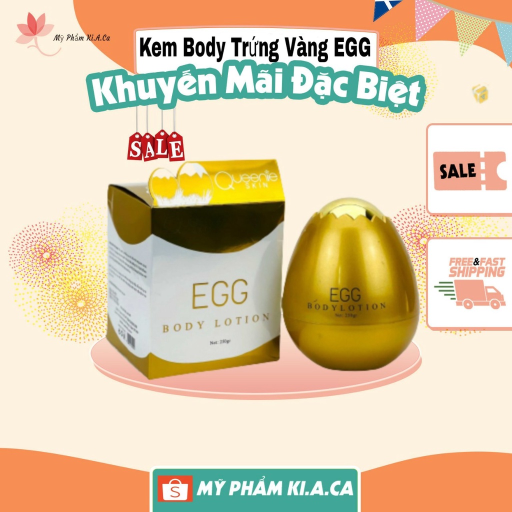 Kem Trứng vàng dưỡng trắng da toàn thân EGG Body Lotion [Tặng kèm huyết thanh ]