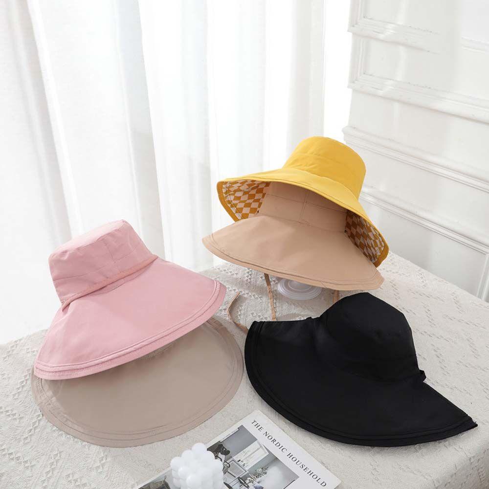 Mũ Rộng Vành Chống Nắng Chống Tia UV Chất Liệu Cotton Cao Cấp Thời Trang Cho Nữ
