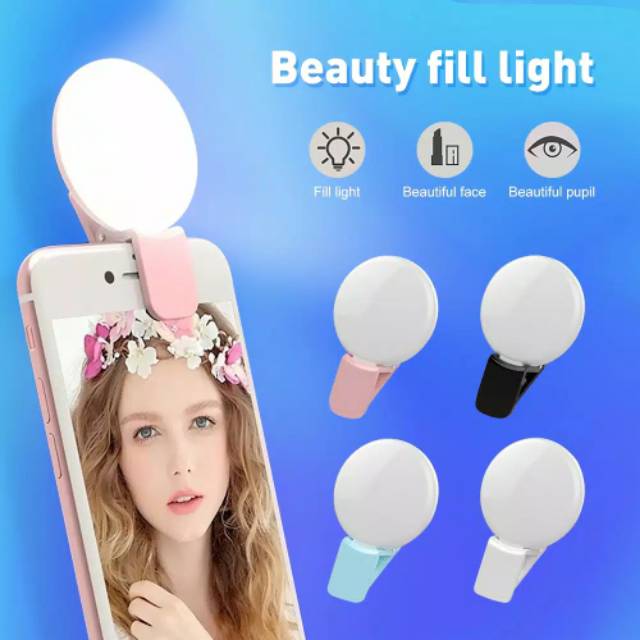 Đèn Led Tròn 3 Chế Độ Mini / Q Hỗ Trợ Chụp Ảnh Selfie