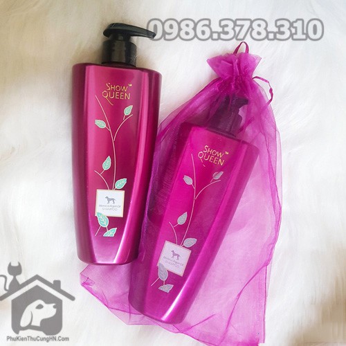 Sữa tắm tinh dầu Show Queen cho chó mèo 500ml - Phụ kiện thú cưng Hà Nội