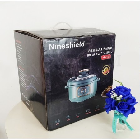 [CHÍNH HÃNG] Nồi áp suất NINESHIELD KB-618, nồi áp suất hầm, chiên xào, nấu cơm và tích hợp nấu lẩu