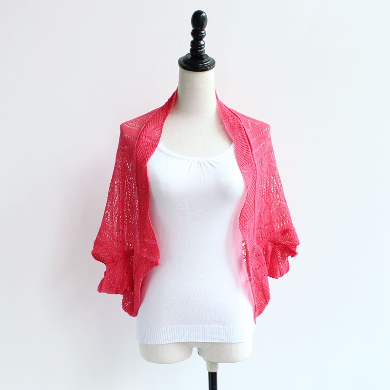 Áo Khoác Cardigan Dệt Kim Mỏng Dáng Rộng Tay Cánh Dơi Chống Nắng Thời Trang Xuân Hè Phong Cách Hàn Quốc