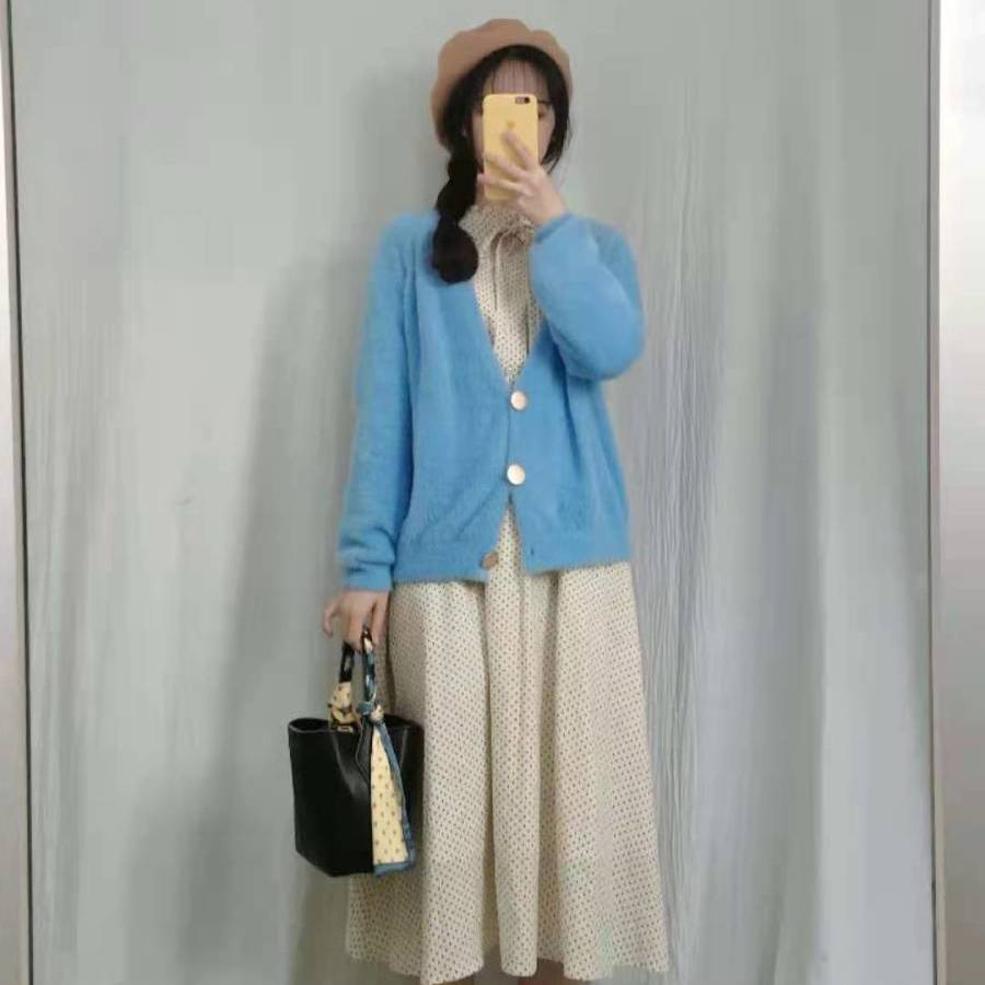 Áo cardigan form rộng thời trang mùa thu Hàn Quốc 2021 trẻ trung cho nữ