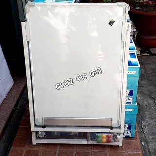 Bảng Flipchart Chân Gấp DQ Plus 50 x 70cm [ Tặng bút, nam châm, lau bảng ]