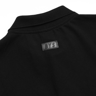 Áo Thun PoLo Nam Nữ BYS Basic Màu Đen