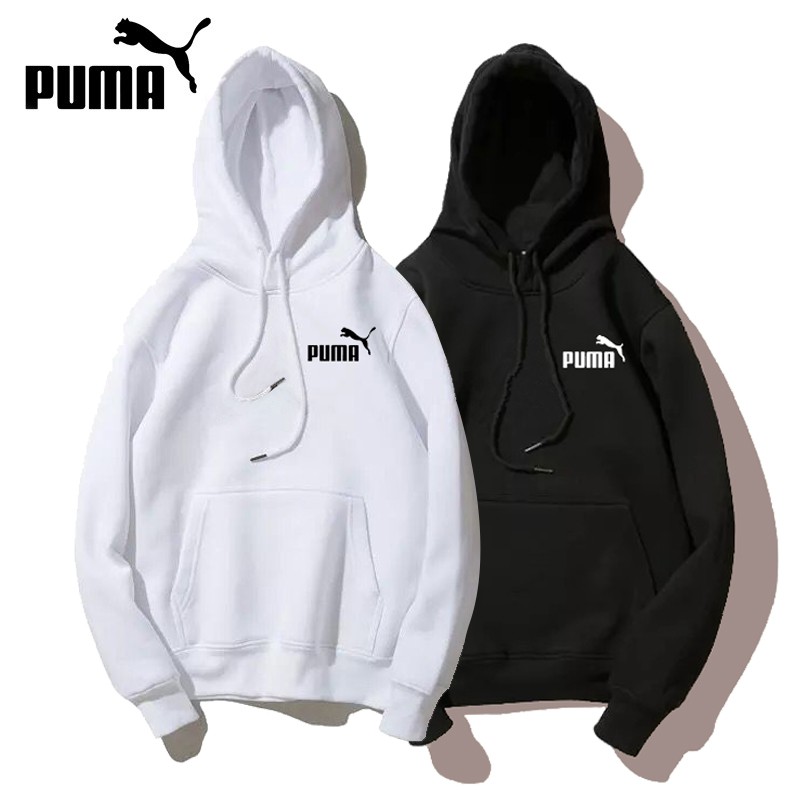 Áo Khoác Hoodie Puma Tay Dài Dáng Rộng Lót Nhung Ấm Áp Thêu Chữ Thời Trang Cho Nam