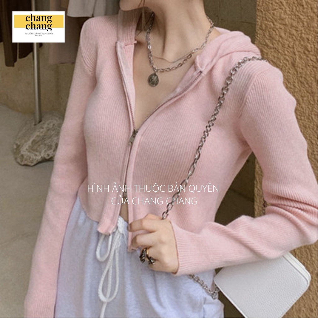 Áo Khoác Lửng Thun Gân Dày Mềm, Co Dãn Thoải Mái CHANG CHANG, Áo Chống Nắng Mềm Mát