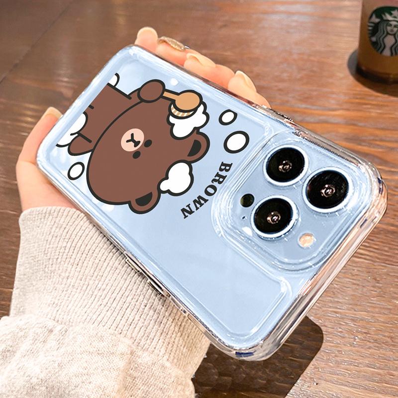 Ốp lưng iphone Ốp điện thoại Suntaiho silicon mềm in hình thỏ/gấu thích hợp cho iPhone 11 Pro 13 12 Pro Max XS Max X XR 7 8 Plus